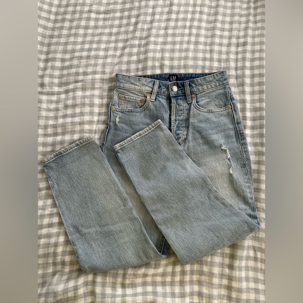 Gap High Rise Curvy Cheeky Straight Jeans